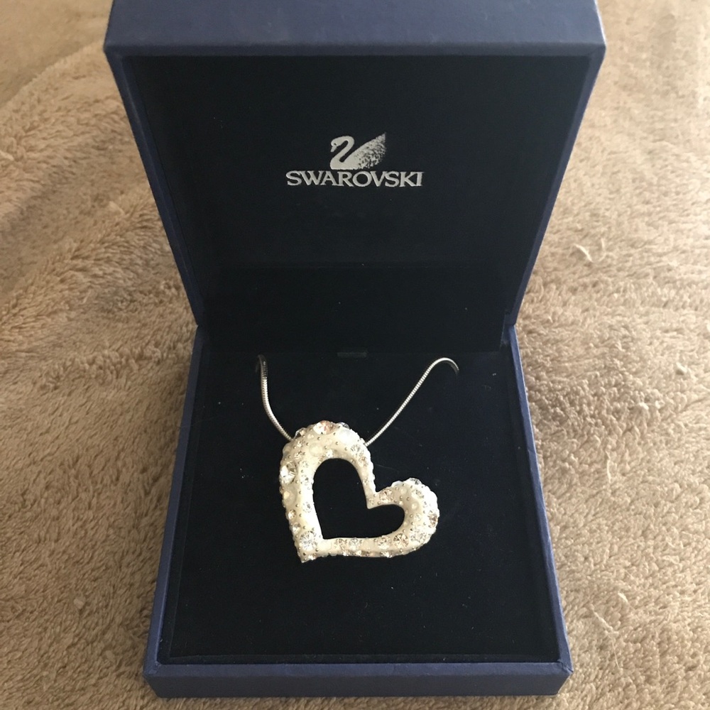 Swarovski Mozart heart pendant necklace(pre-owned)